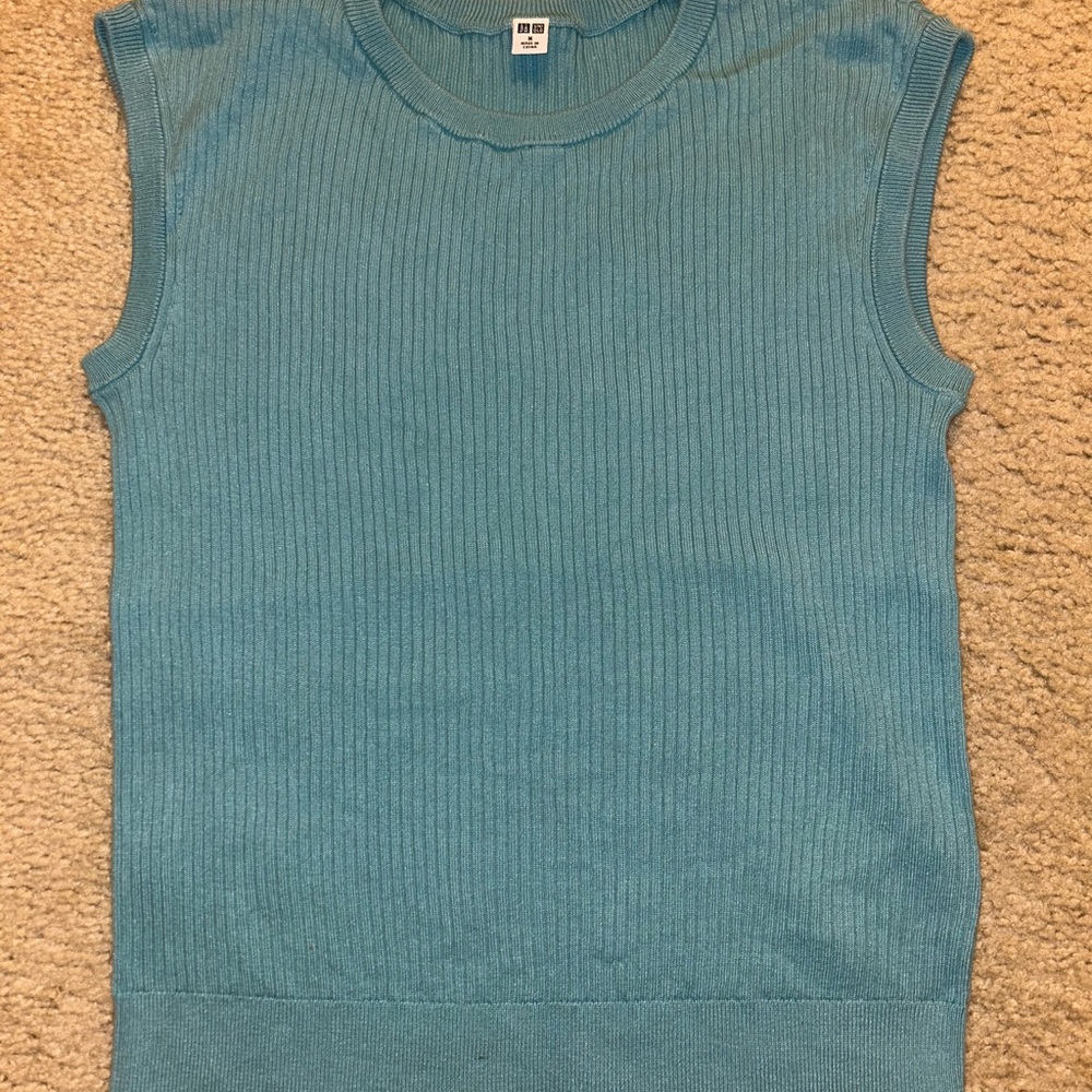 Blue Sleeveless Top